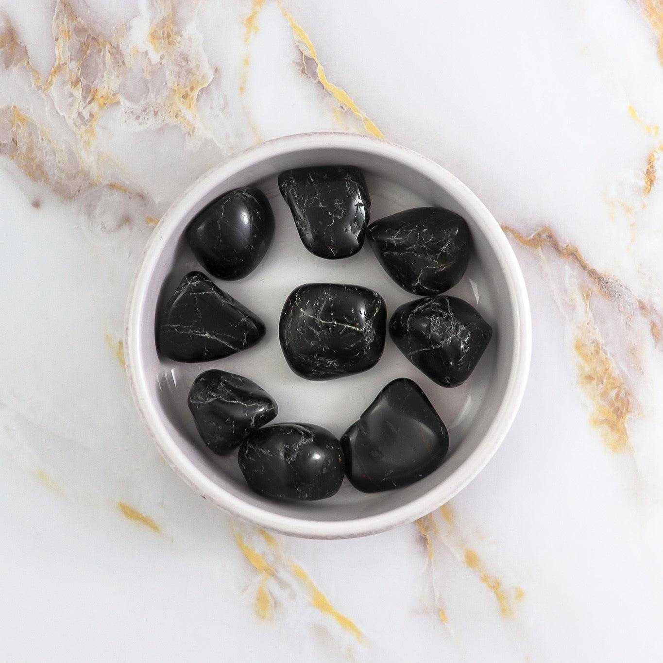 Black Tourmaline Rolled Stone-0